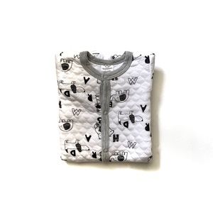 0-3M Baby Boy Quilted Onesie